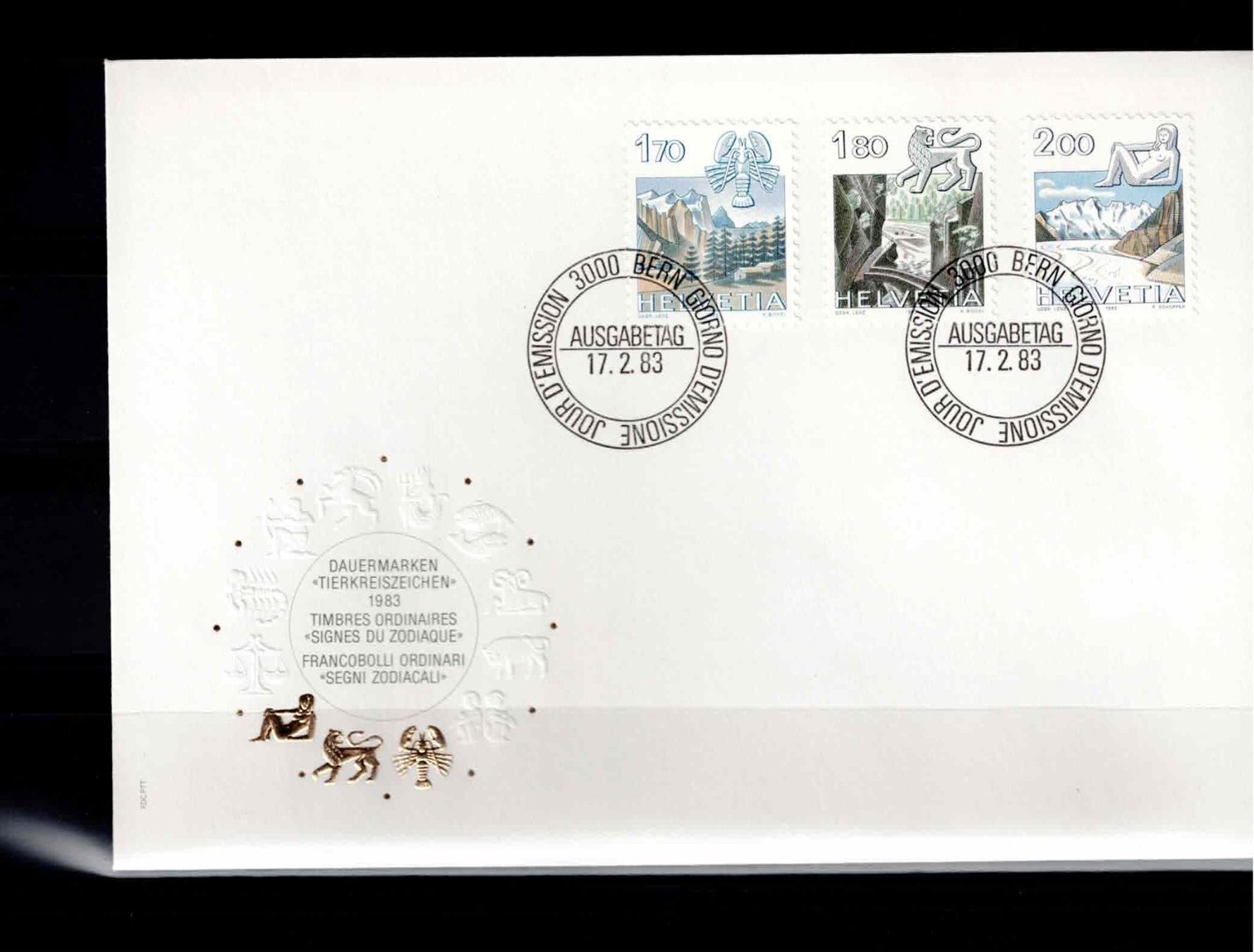 Tutti i francobolli: CH FDC Satz 1983 – Usato da Koblenz venduto da Markenhimmel