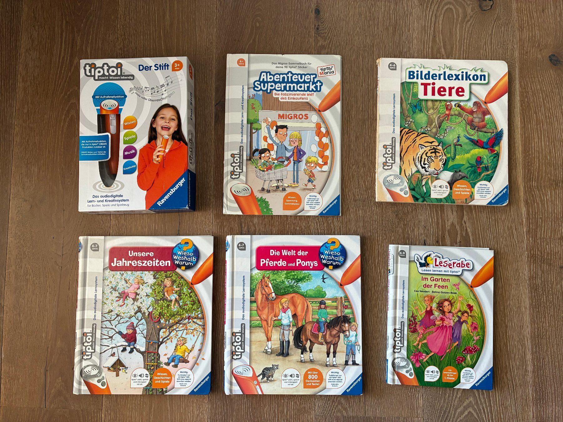 Ravensburger Spiele: Tiptoi Stift mit 5 Büchern – Gebraucht aus Männedorf von 3sacompany