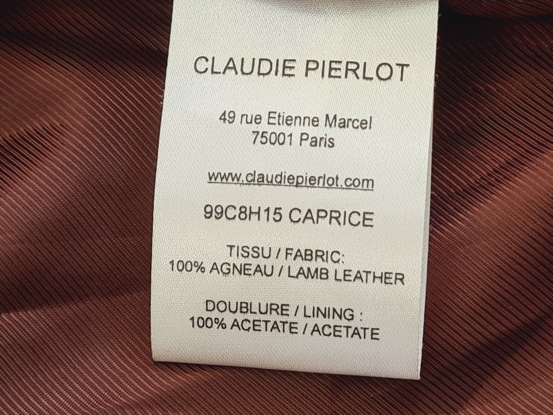 Claudie Pierlot Giacche: CLAUDIE PIERLOT leather jacket – Usato da Zürich venduto da monadiederich 5