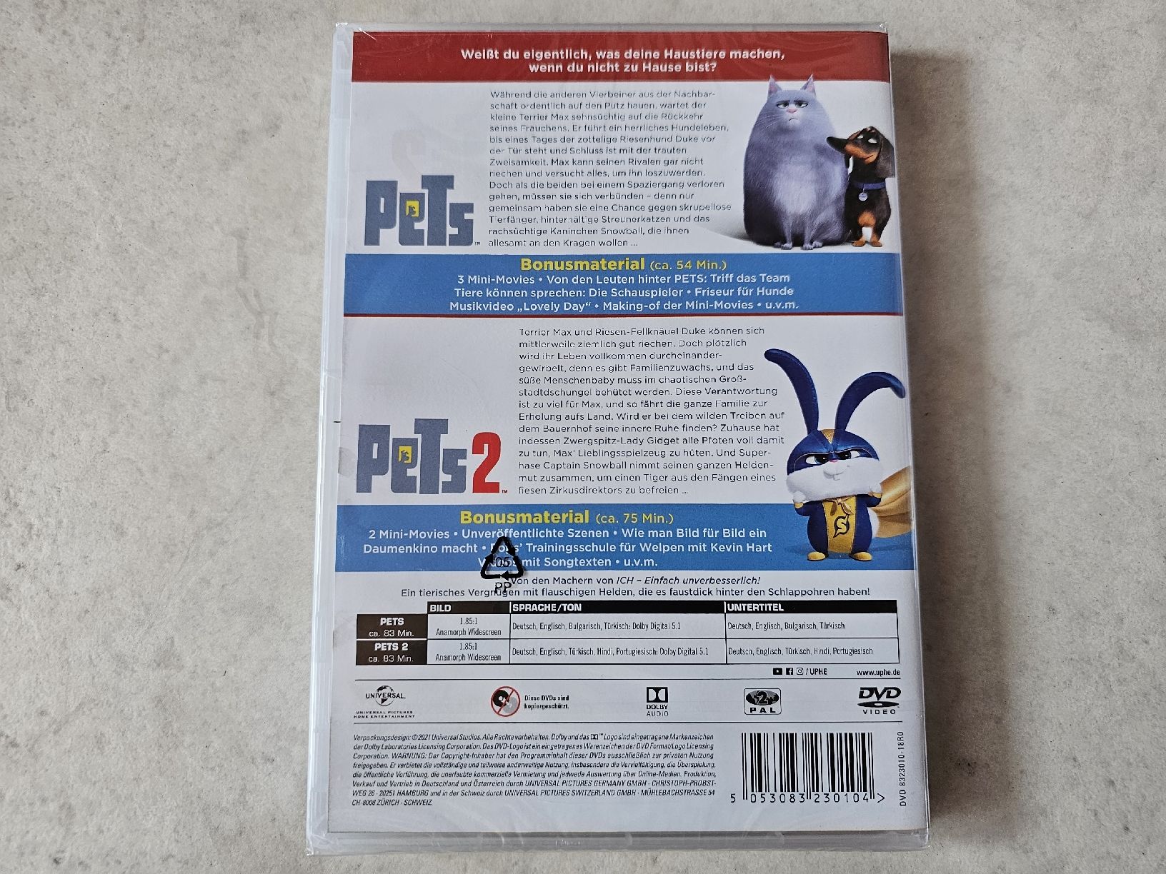 Tous les DVDs: Pets  -  Teil 1 & 2  /  Fabrikneu – Neuf avec emballage d'origine à Schneisingen par backstore24 1