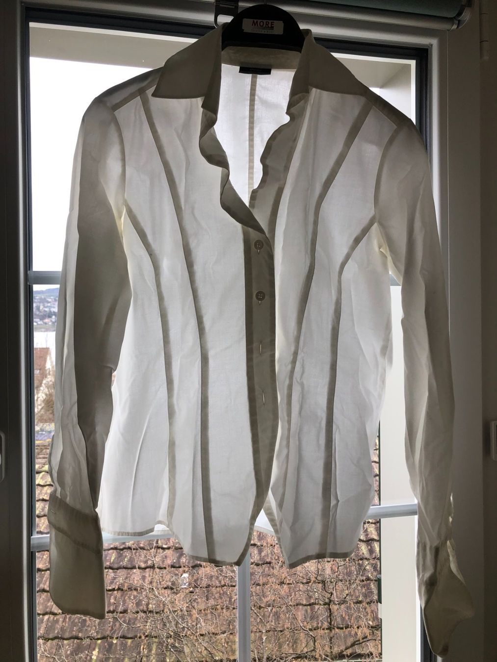 Eterna Camicette: Bluse weiss Eterna premium Grösse S Baumwolle – Usato da Weissbad venduto da Studently