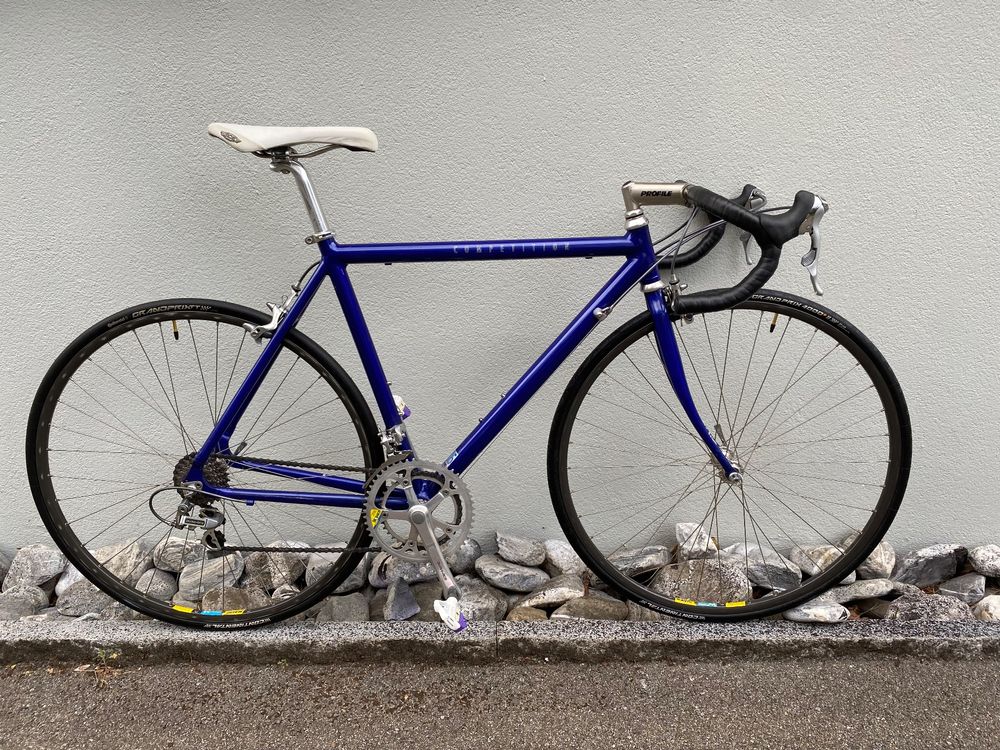 Cadre Vélo De Route Allegro Swiss Columbus SLX 60 Cm Bleu - Vintage, Axe 130 Mm, Occasion