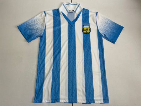 Vintage 80s Argentina Football Fan Jersey Neu Austria Made L