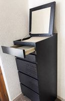 Commode IKEA MALM 6 tiroirs avec miroir