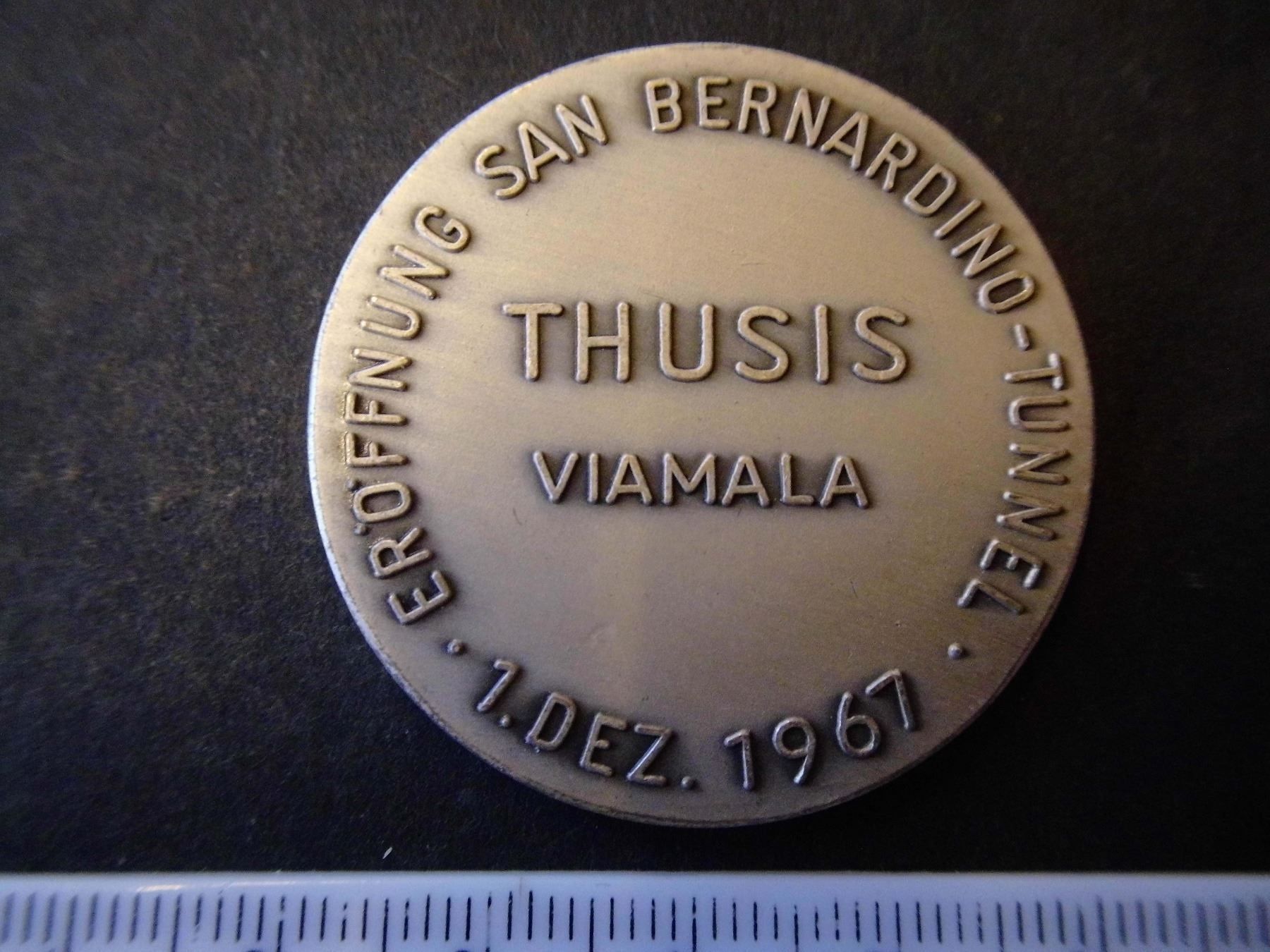 Medaglie: Medaille Thusis Viamala 1967 – Nuovo (secondo la descrizione) da Hinterforst venduto da Rohusri 1