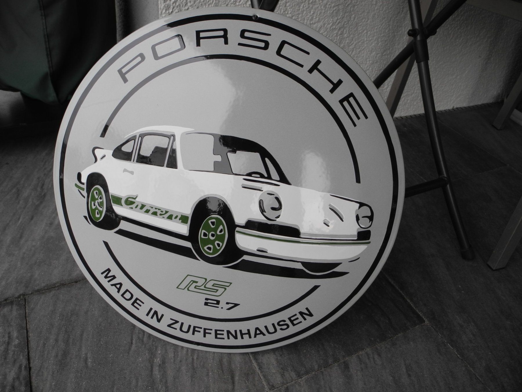 Porsche Insegne: GROSSES PORSCHE EMAILSCHILD – Nuovo (secondo la descrizione) da Reinach AG venduto da Huckleberrysix 2