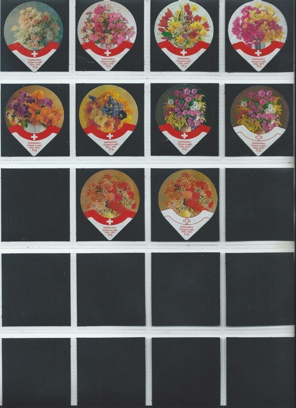 Kaffeerahmdeckel: KRD Sag`s mit Blumen 1993      PS 14/93 – Gebraucht aus Hochdorf von Teger02 1