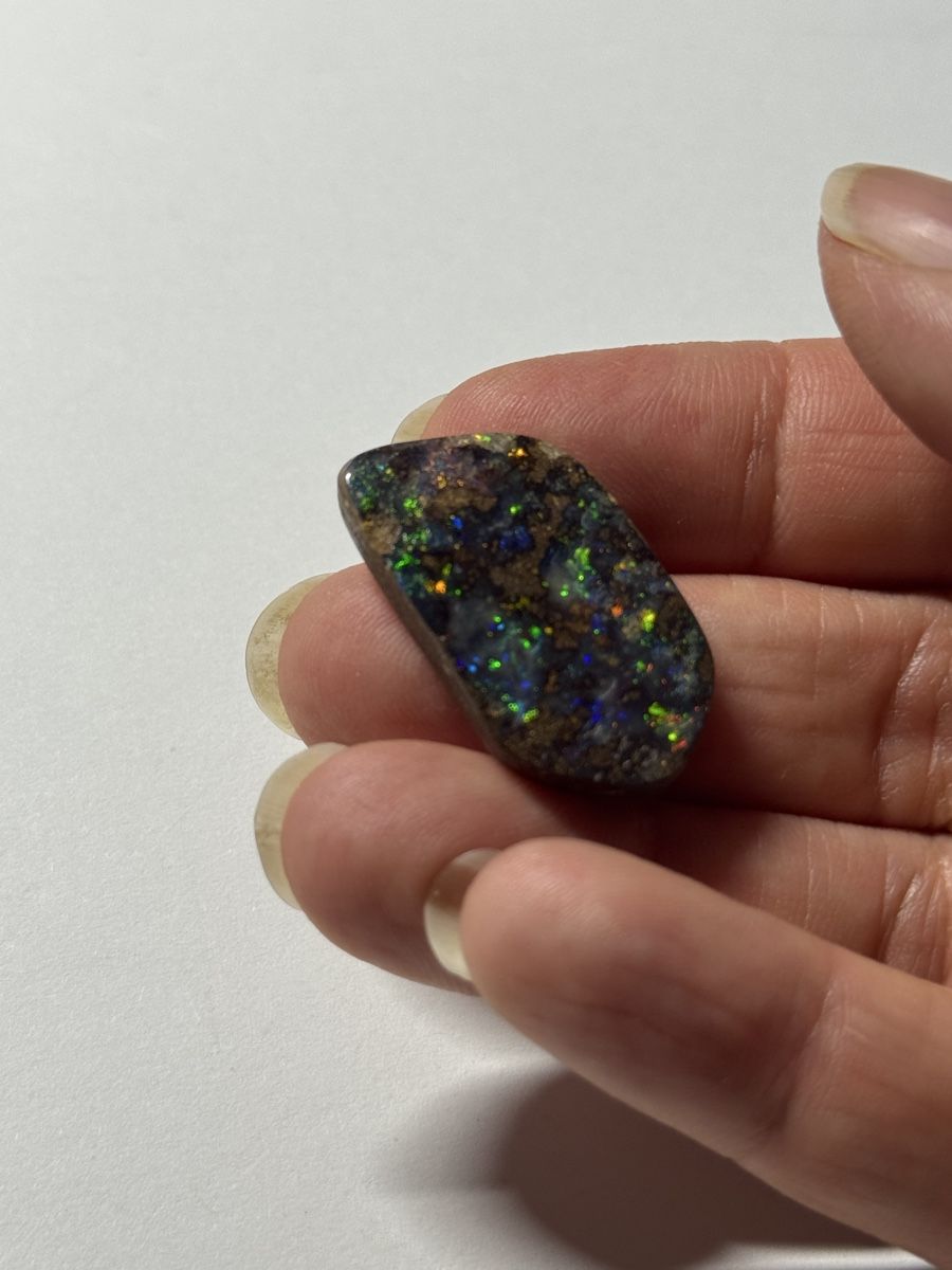 Edelsteine: Edelstein: Gem Boulder Opal Brilliant rot-gold-grün – Neu und originalverpackt aus Muttenz von einfach-schoen 2