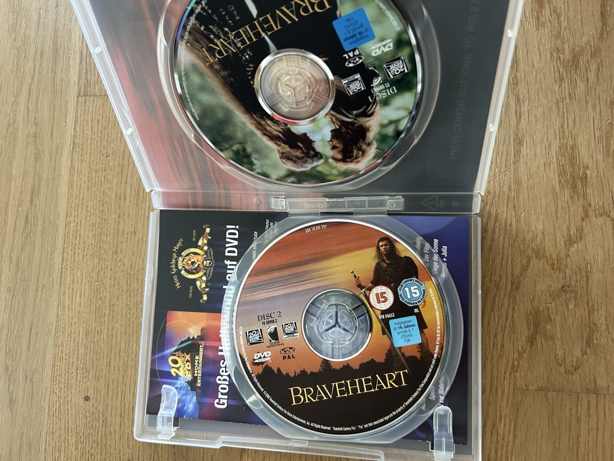 Tutti i DVDs: DVD Braveheart  – Usato da Gibswil venduto da nat_2nfv 2