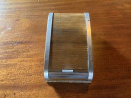Carl Auböck frühe Roll Top Dose Etui Holz Metal Wien 1930s