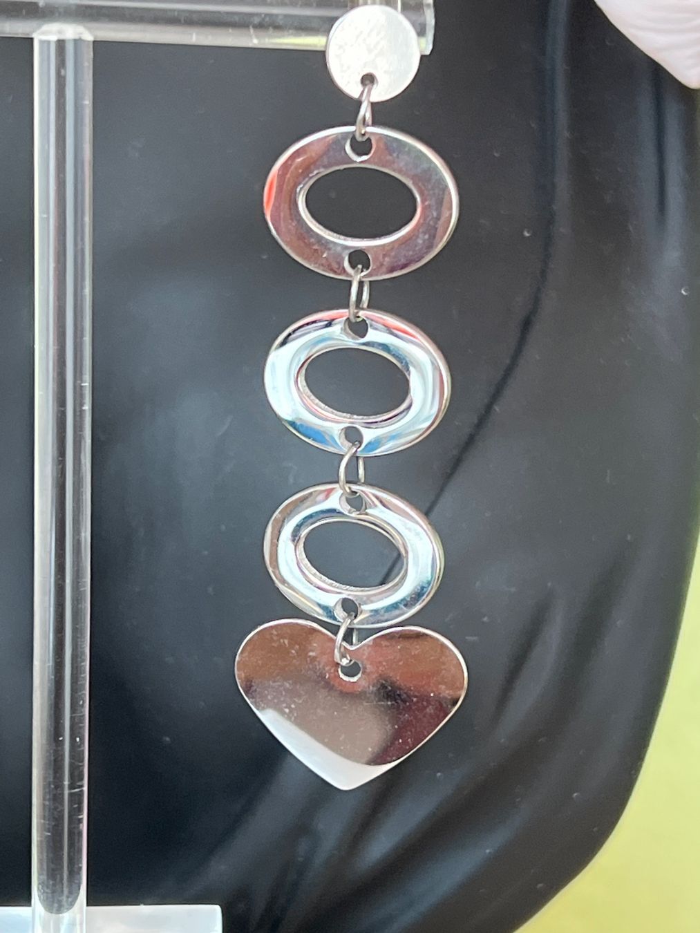 Orecchini pendenti & Orecchini a lobo: Schöne Herz Ohrringe Steel – Nuovo (secondo la descrizione) da Seon venduto da Sunny-Schmuck78 1