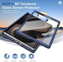 Samsung Z Fold 8 case blue "hardglas"