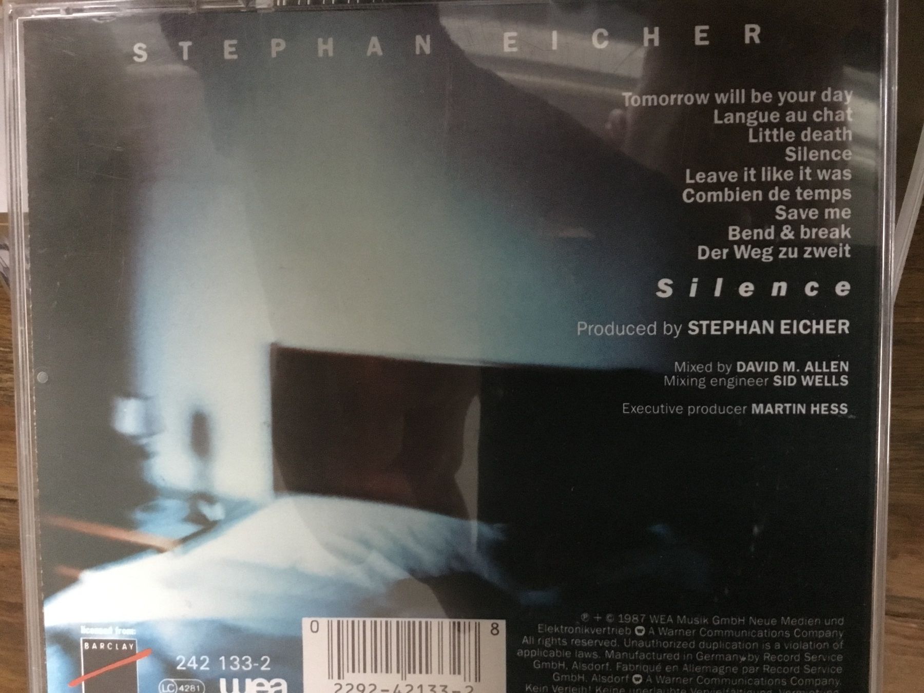 CD: Stephan Eicher - Silence CD     o – Usato da Thierachern venduto da sweden08 1