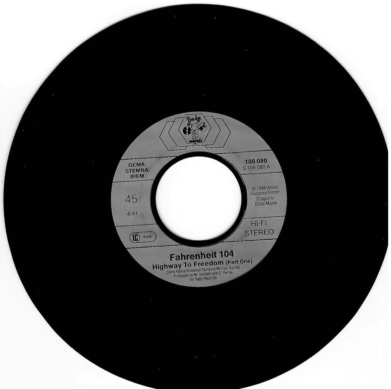 Dischi in vinile: Fahrenheit 104 - Highway to freedom – Usato da Goldach venduto da Pw1427 1