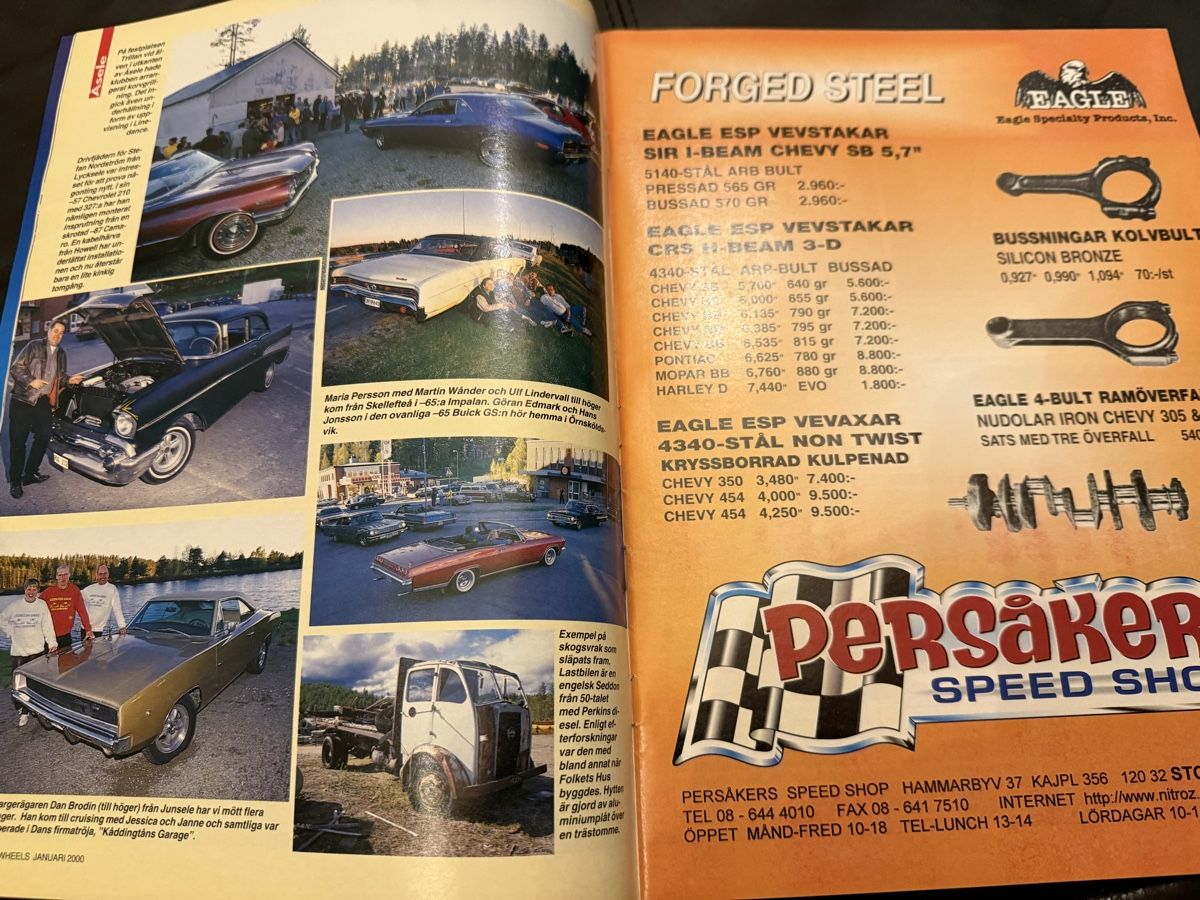 Riviste & Magazine: WHEELS-US Magazin- schwedisch – Usato da hunzenschwil venduto da Oldipark 2