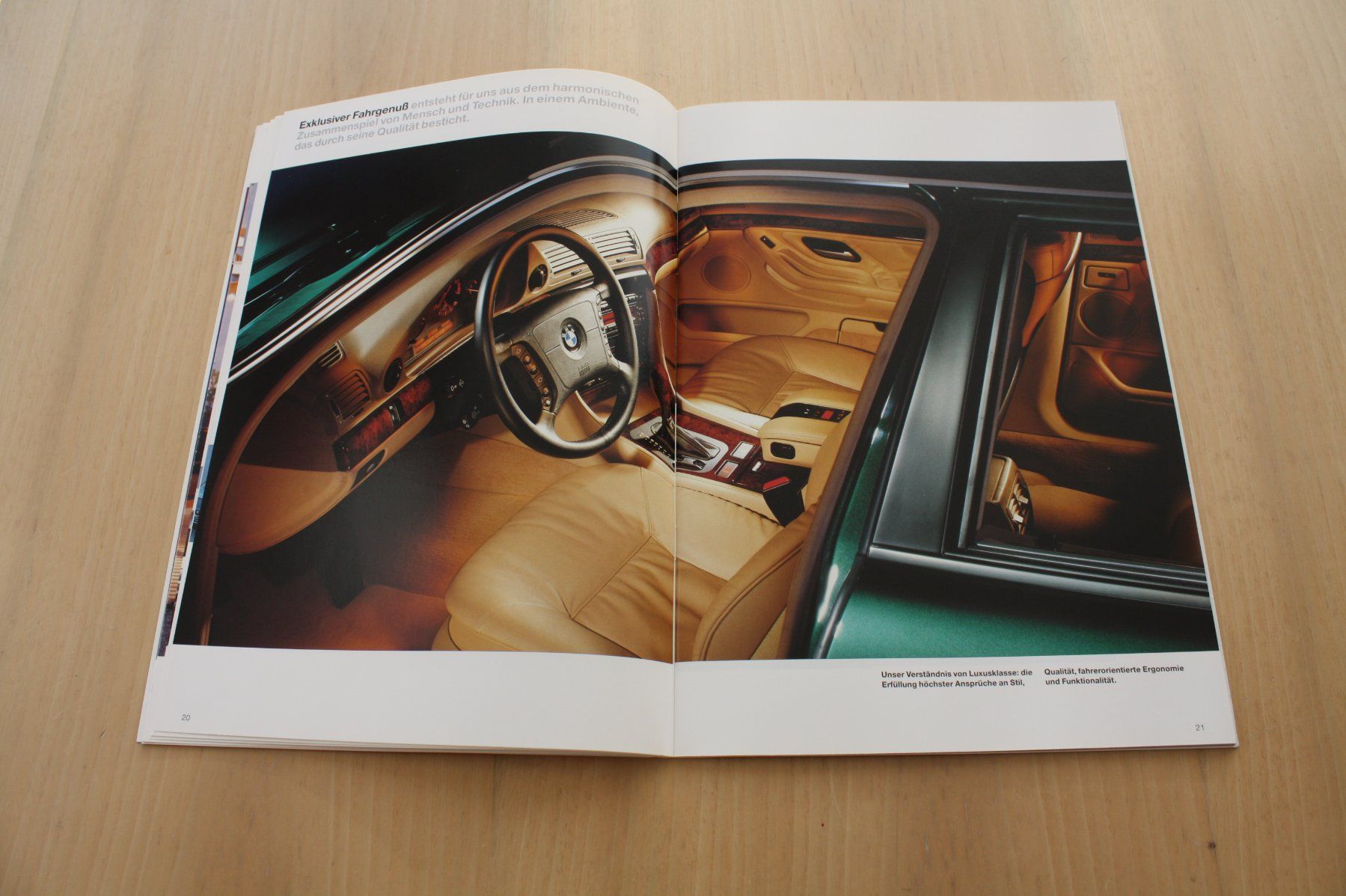 BMW Documenti: BMW 7er Prospekt Modell E38  2/1995 – Usato da Wikon venduto da erwin400 6