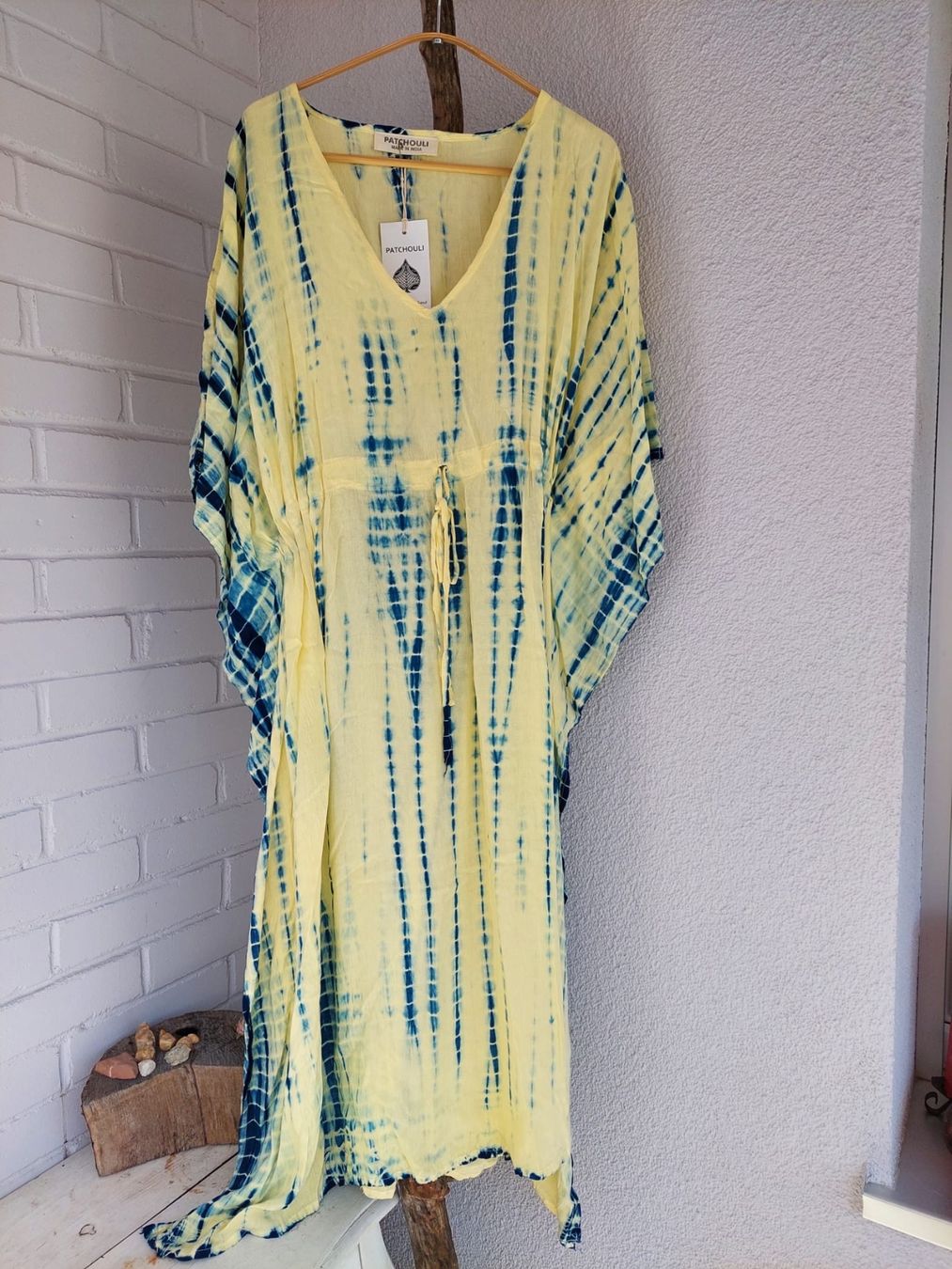 Tuniken: Boho-Chic Tie-Dye Kaftan – Free Size | Handmade & Unique – Neu und originalverpackt aus Chiasso von Pat_chuli 1