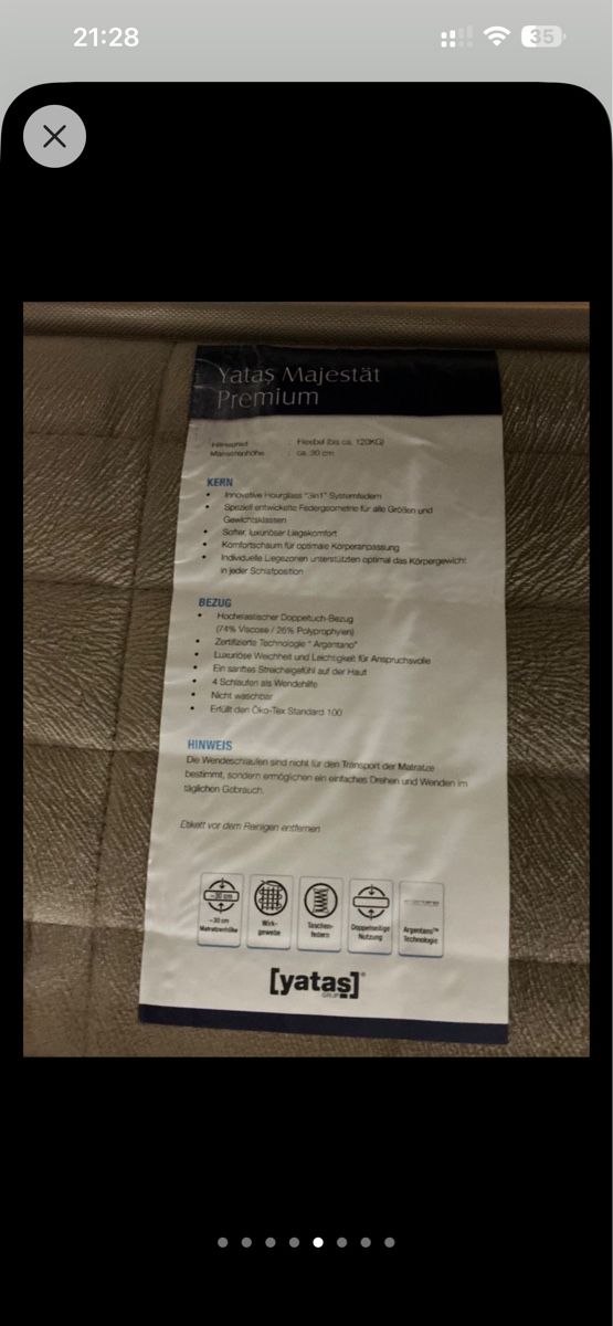 Materassi: Matratze 180x200 premium – Usato da Münchwilen TG venduto da wiolusia2 4