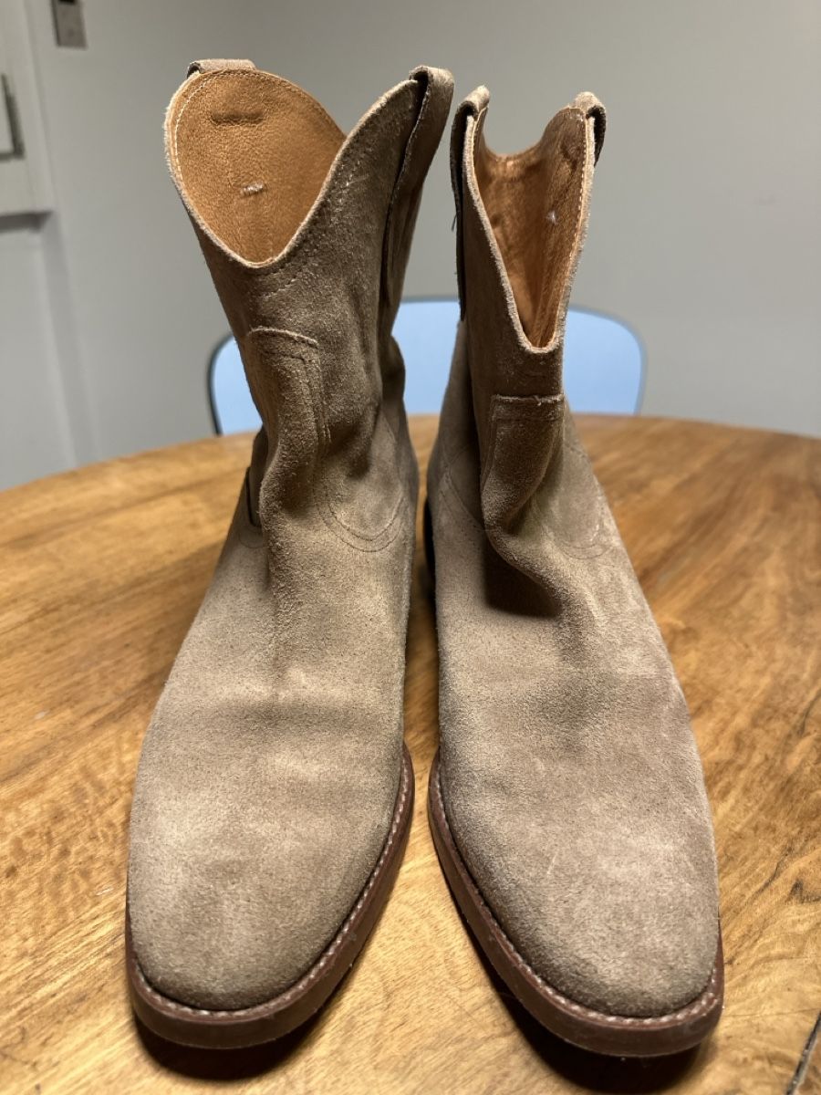 Jonak Scarpe da donna: Jonak Wildlederstiefel Grösse 39, beige – Usato da Fribourg venduto da Flojo79 1