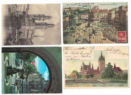 4 Alte Karten von Stadt Zürich, gut erhalten