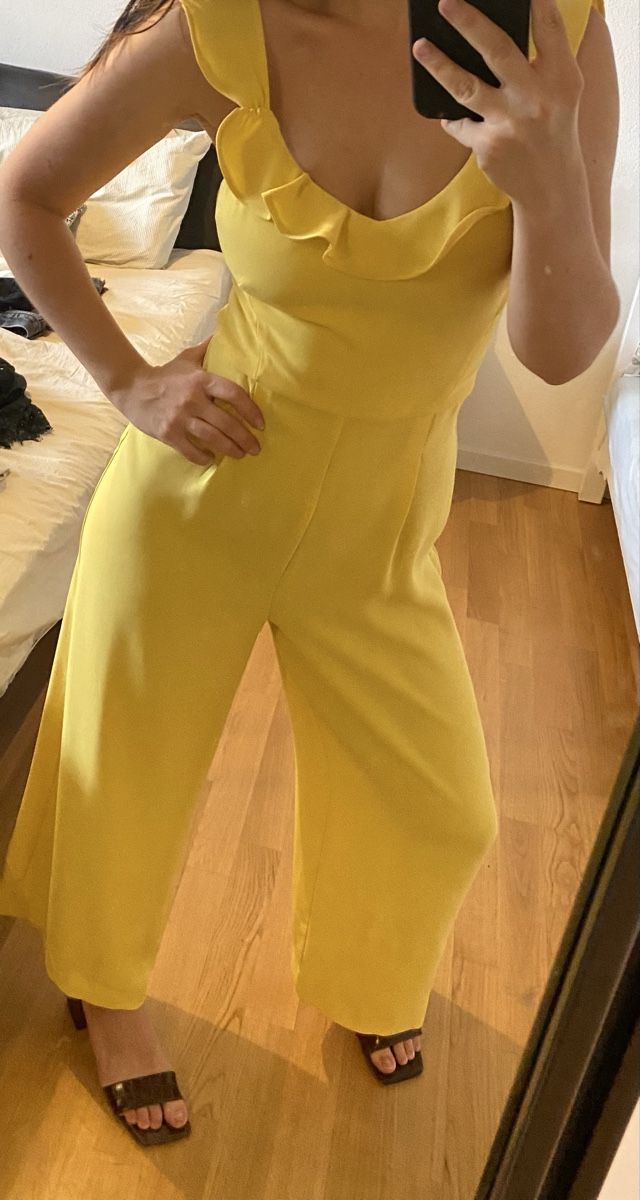 Mango Tute: Yellow Jumpsuit, Mango, size XS – Usato da Zürich venduto da Agave_Sue