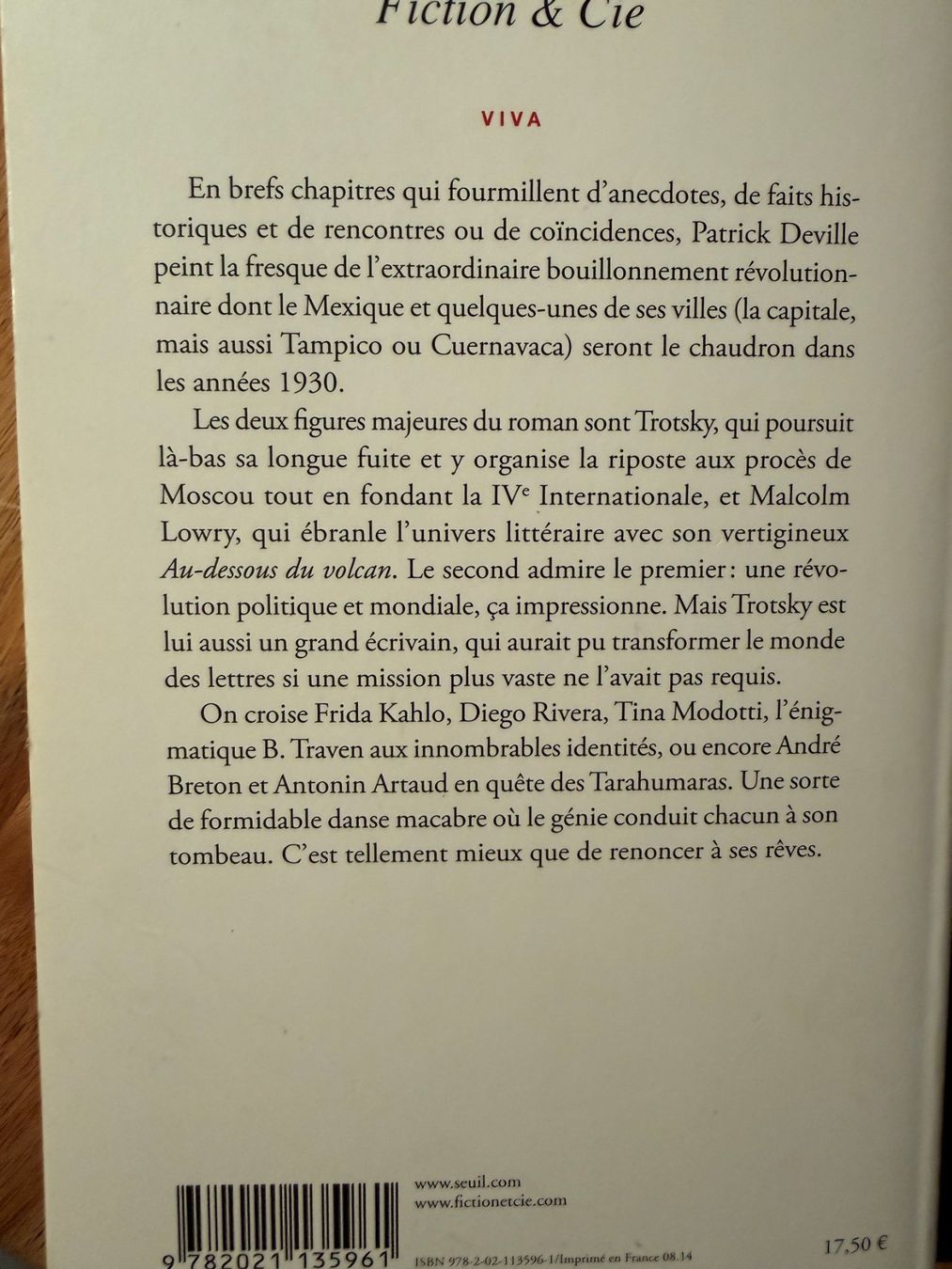 Livres: LIVRE PATRICK DEVILLE - VIVA – D'occasion à Champéry par Madodusud358 1
