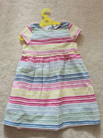 Herziges Kleid, Gr. 86, 60 % Baumwolle/ 40 % Leinen, Rock