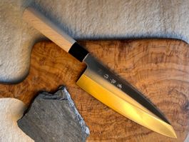 DEBA🔴Japan Fischmesser 217mm – Handmade Gastro Profi
