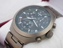 Rarität Titan Head Herren Uhr Chronograph Swiss ETA Werk