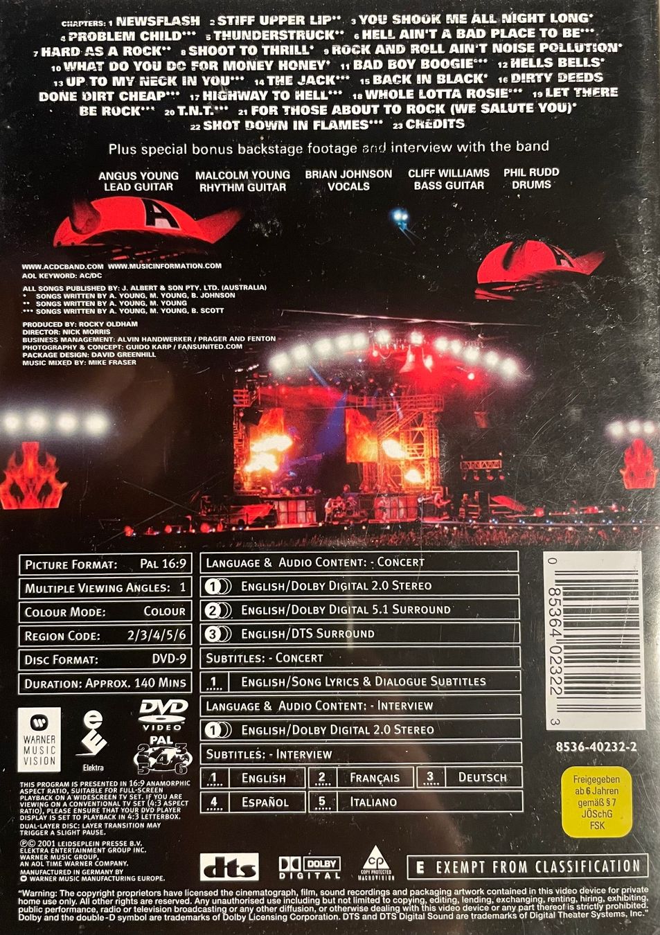 Tutti i DVDs: AC/DC - Stiff Upper Lip - Live – Usato da Brunnen venduto da Barfly5 1