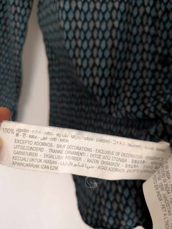 Zara Camicie: Zara Herrenhemd Grösse M Slim Fit Baumwolle Muster – Usato da Rorschach venduto da joh_v2y2 5