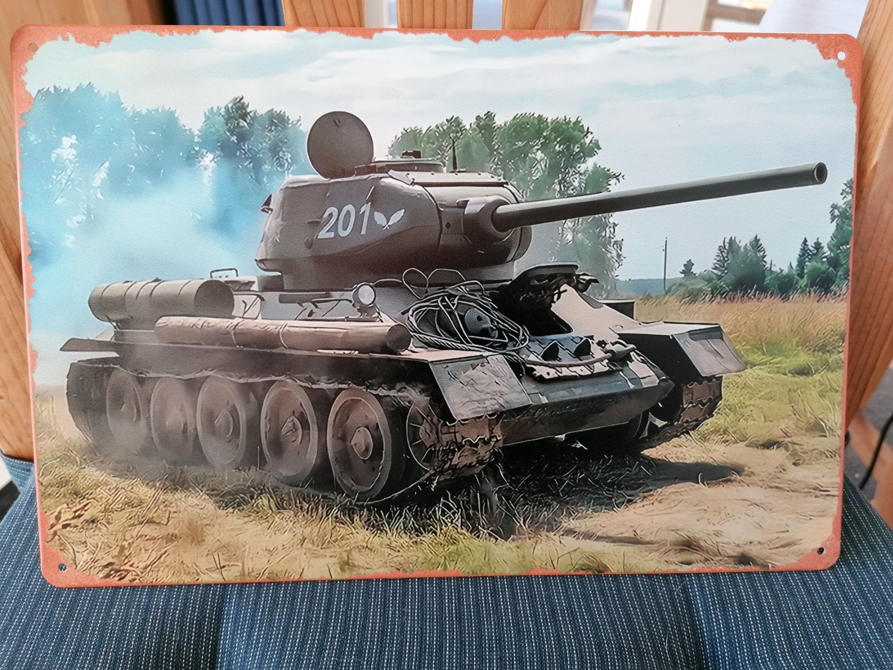Armi bianche: Episches Bild 2. Weltkrieg CCCP Panzer T34 – Nuovo (secondo la descrizione) da Pfäfers venduto da Padj