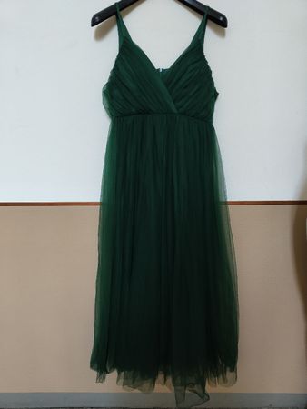 Abito da cerimonia verde scuro, tulle, taglia 44 / nuovo!