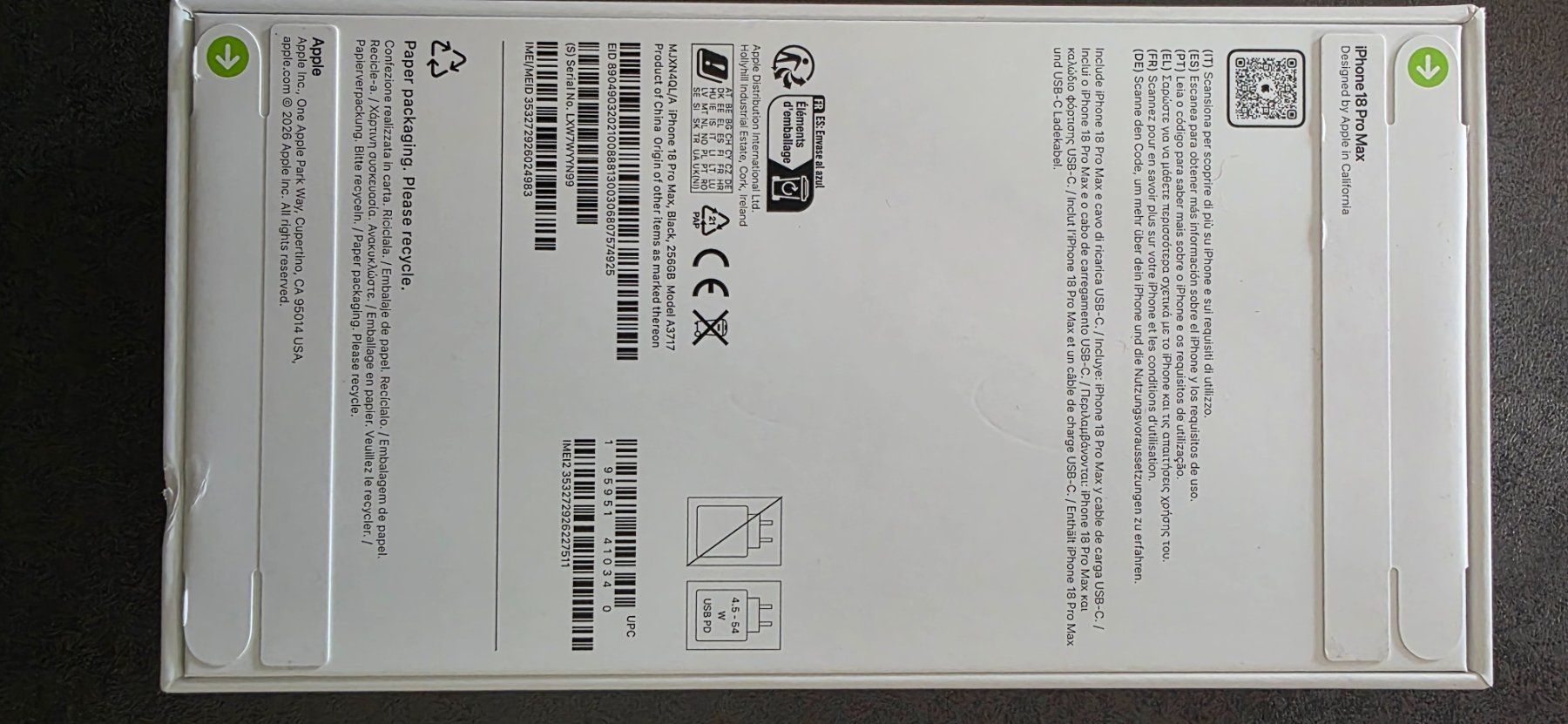 Apple Portables: Iphone 18 pro 512 Neu – Neuf avec emballage d'origine à Basel par ssa_x5wz 1