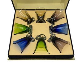 8x verre à liqueur Vallerysthal Portieux en verre soufflé
