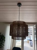 Hängelampe Korbgeflecht braun gebraucht funktionsfähig