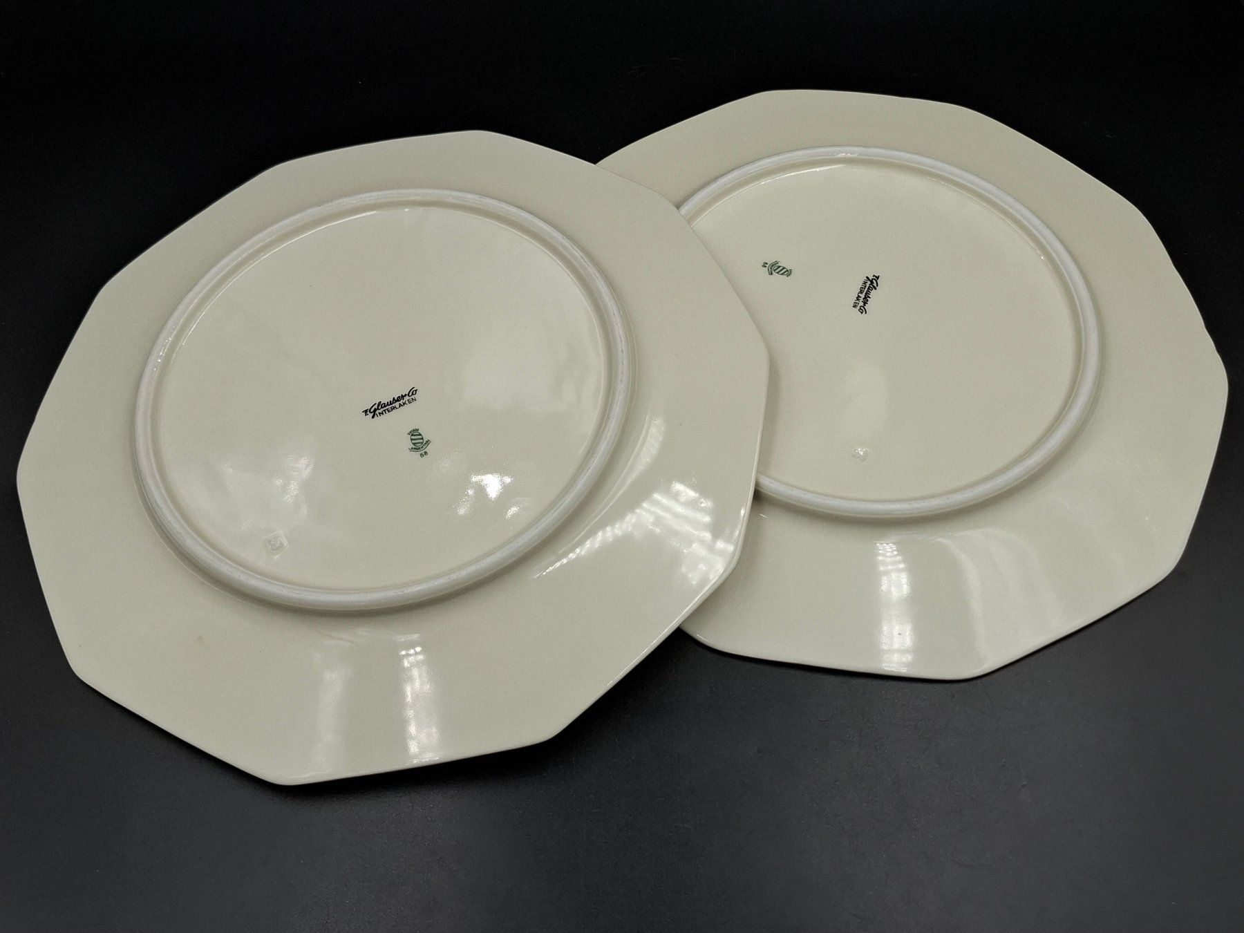 Piatti: Paar Langenthal Teller SBB CFF 28cm Buffet Interlaken 1958th – Usato da Zürich venduto da ART-te-Fact 4