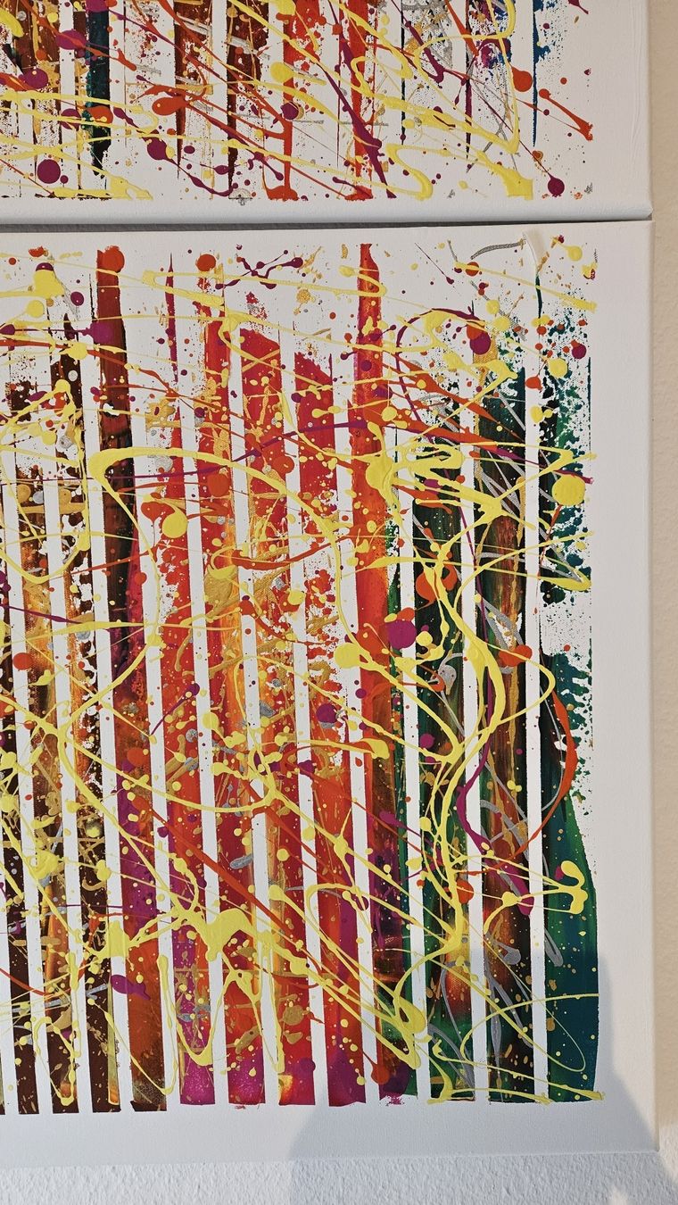 Dipinti: Tableaux d'art moderne, ensemble de deux pièces, neuf. – Nuovo (secondo la descrizione) da Le Locle venduto da fab_c9hh 5