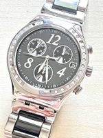 Swatch Chronograph Damenuhr mit Zirkonia
