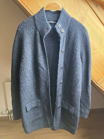 blaue Wolljacke Gr. XS