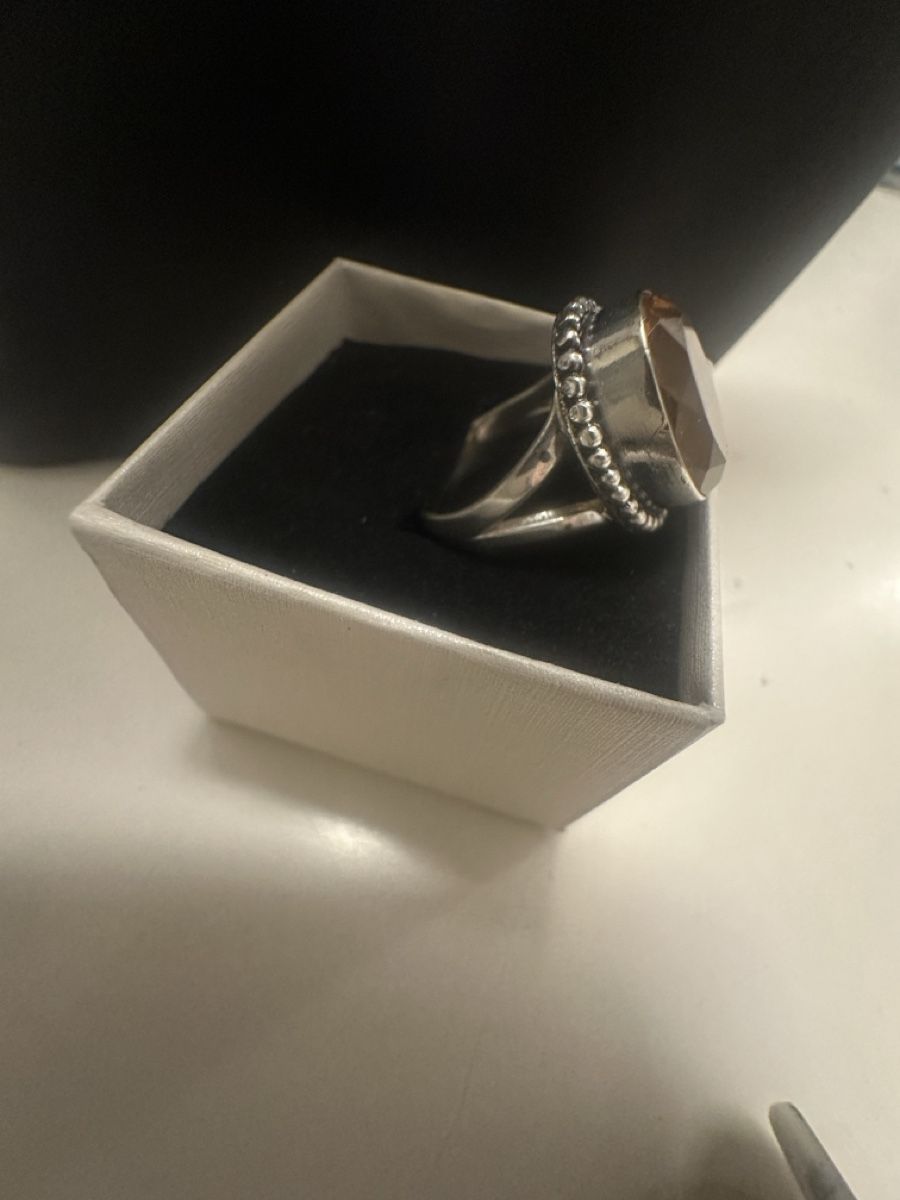 Ringe: Silber Ring mit Citrin Halbedelstein – Neu und originalverpackt aus Kriens von Hortensie6 3