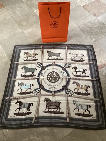 Hermés, Kaschmir-Seidenfoulard 
