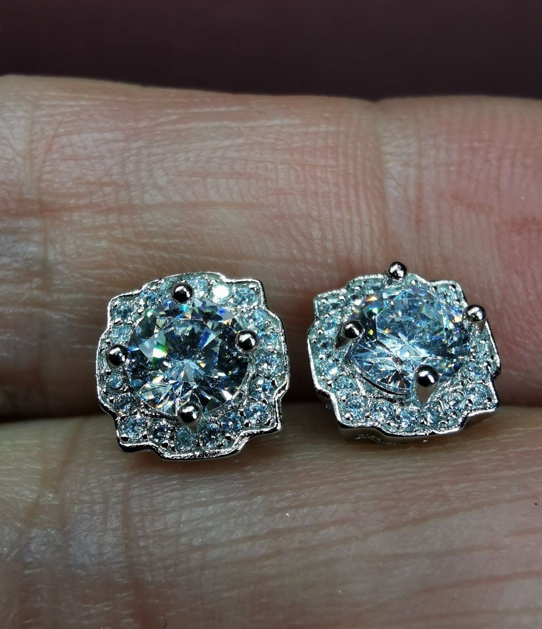 Orecchini pendenti & Orecchini a lobo: Boucles d'oreille argent avec zircons – Nuovo e nell'imballaggio originale da Reconvilier venduto da Tsma67 1