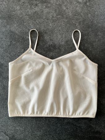 MISSLÁKI Damen Spaghettiträger-Top in weiß - Größe S-M (neu)