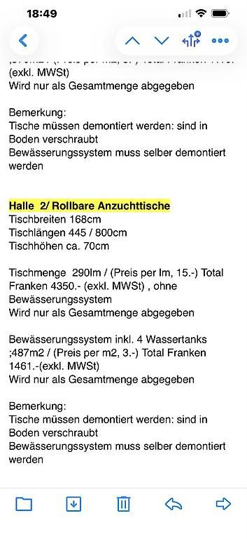 Tavoli: Gewächshaustische – Usato da Stans venduto da Benzen 4