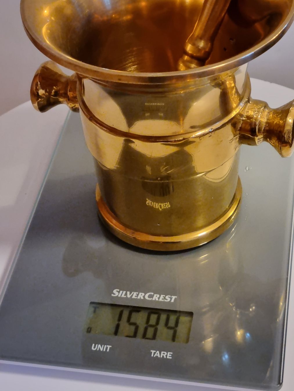 Altro per cucinare: Messing Mörser mit Stößel Vintage schwer – Usato da Scharnachtal venduto da devin03 4