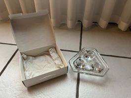 Kerzenständer / Kerzenhalter für Stabkerzen aus Glas