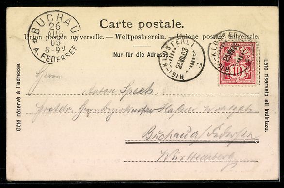Cartes postales: AK Rigi-Kaltbad, Kapelle, 1903 – D'occasion à Berlin par bartko-reher 1