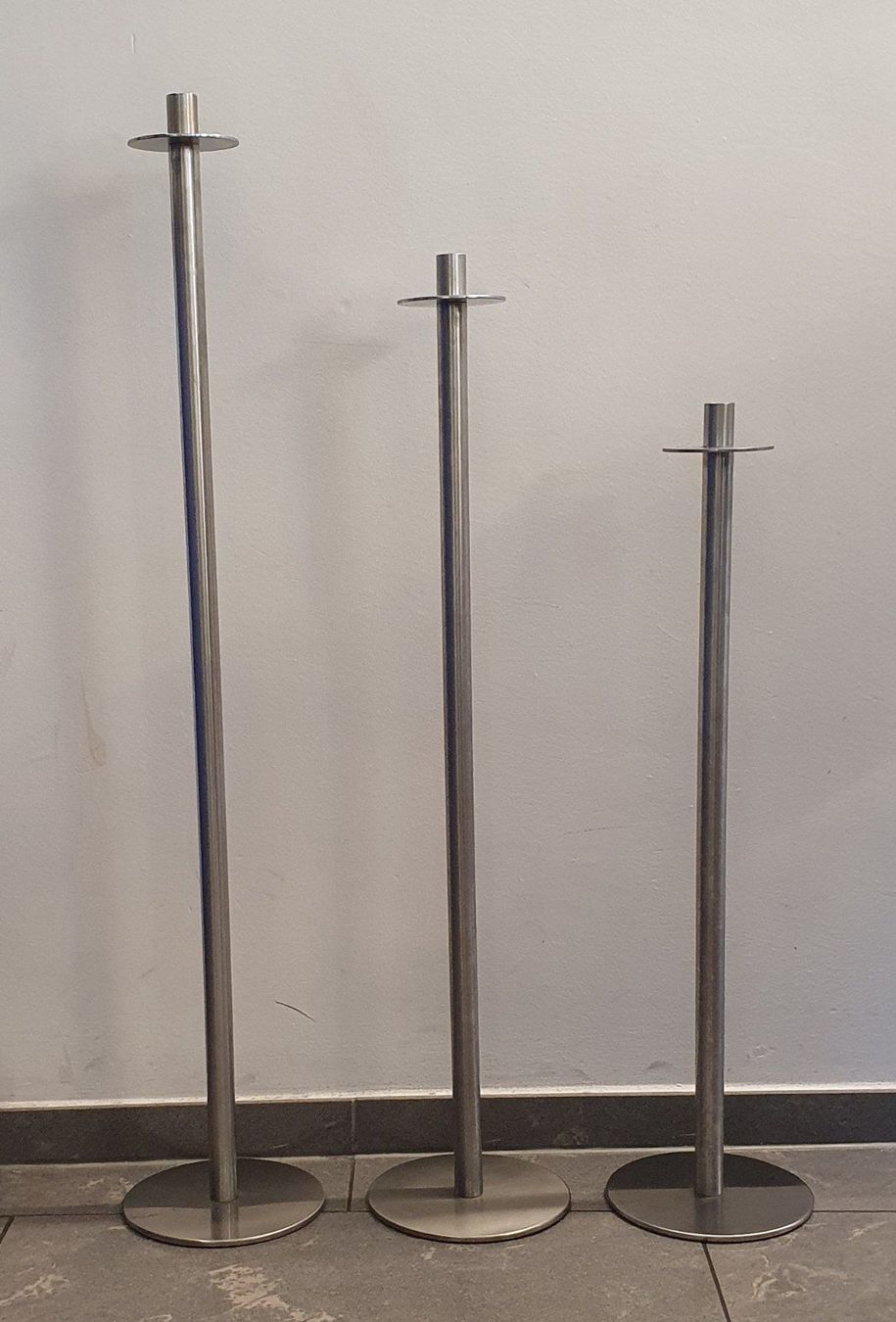 Portacandele: 3er Set Kerzenständer aus Metal – Usato da Itingen venduto da Claudia.E