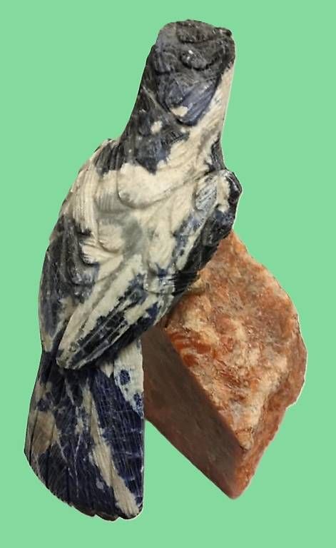 Statuette: Wunderschöner Vogel aus Edelstein, ca. 20cm hoch – Usato da Rheineck venduto da han_c85z 1
